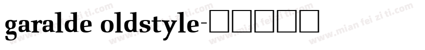 garalde oldstyle字体转换